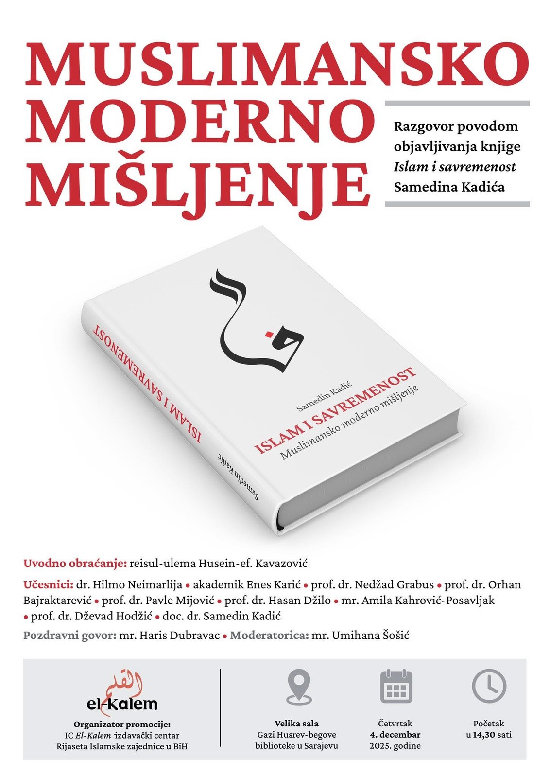 Razgovor povodom objavljivanja knjige Islam i savremenost dr. Samedina Kadića 3 1 9