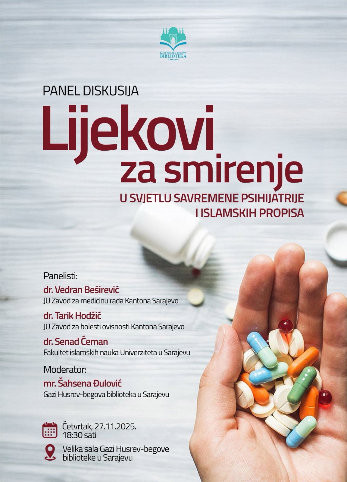 Panel diskusija: Lijekovi za smirenje u svjetlu savremene psihijatrije i islamskih propisa 1 lijekovi za smirenje