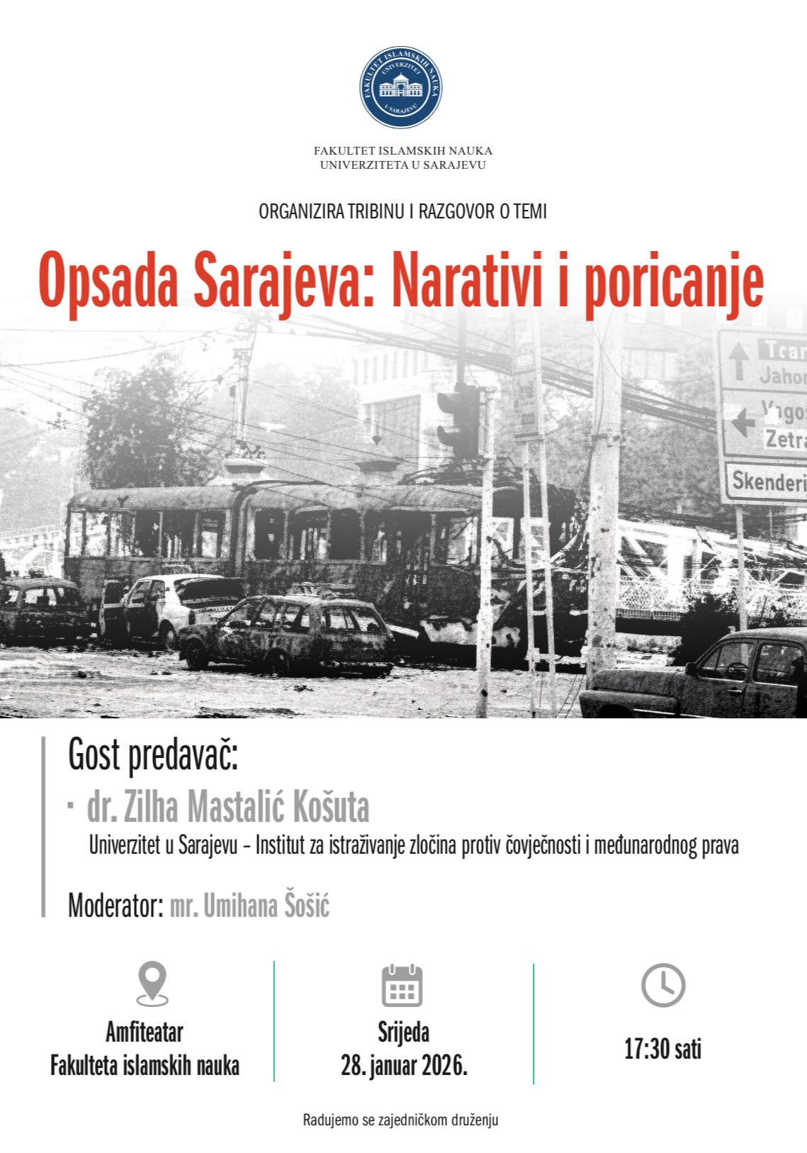 Pozivnica Opsada Sarajeva narativi i poricanje