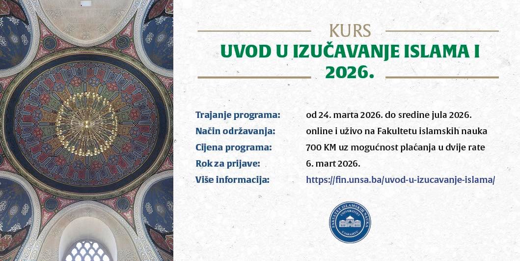 Kurs: Uvod u izučavanje islama I (2026) 1 627374486 1513593097353641 8342351531599100322 n